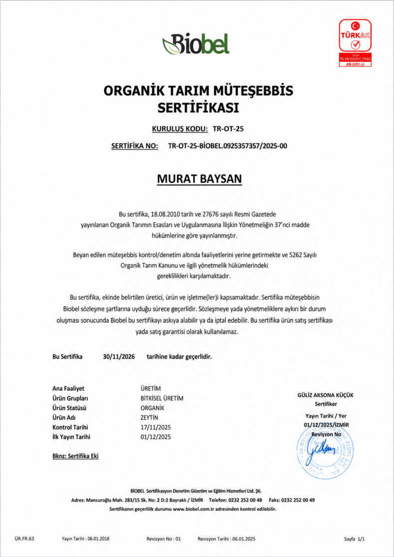 Ephesia zeytinyağı şişesi – organik soğuk sıkım zeytinyağı